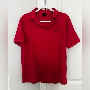Armani Exchange Vibrant Red Polo Shirt